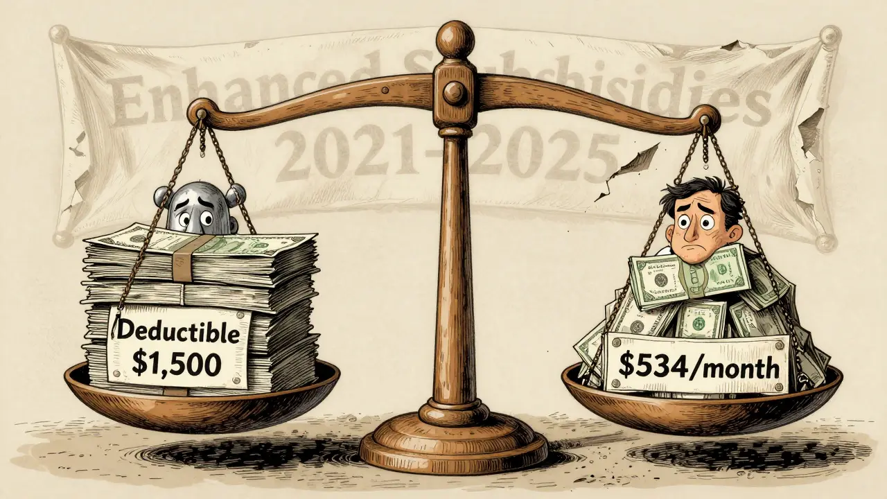 A wooden scale balancing affordable healthcare with rising costs, symbolizing the impact of losing ACA cost-sharing reductions.