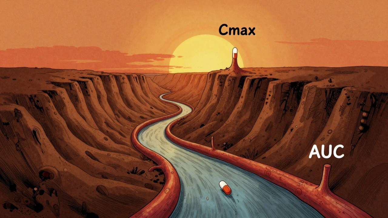Cmax and AUC in Bioequivalence: What Peak Concentration and Total Exposure Really Mean